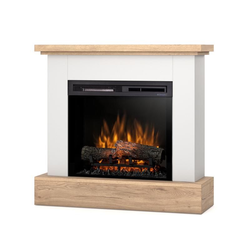 Elektrisk Pejs Jukon 23" XHD 1400W Hvid Mat Egetræ