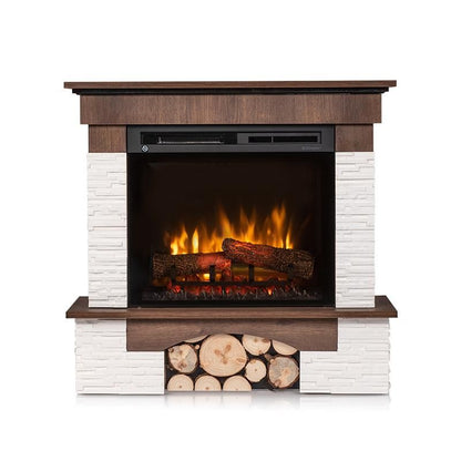 Elektrisk Pejs Porto 23" XHD 1400W Mørk Valnød