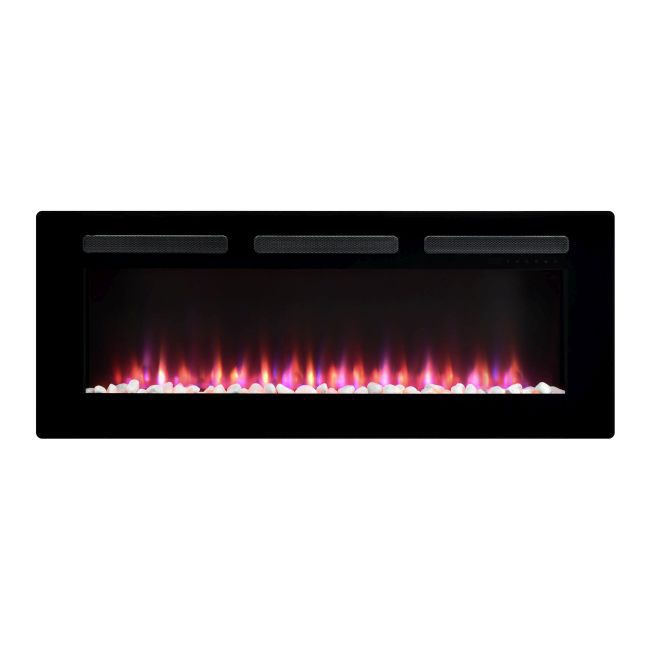 Elektrisk Pejs Sierra 122x47 cm Sort