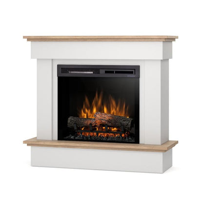 Elektrisk Pejs Tormes 23" XHD 1400W Hvid Mat Lys Eg