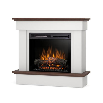 Elektrisk Pejs Tormes 23" XHD 1400W Hvid Mat Mørk Eg