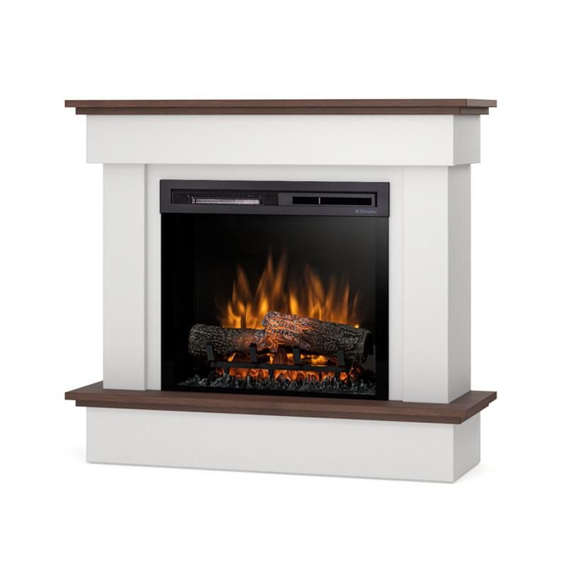 Elektrisk Pejs Tormes 23" XHD 1400W Hvid Mat Mørk Eg