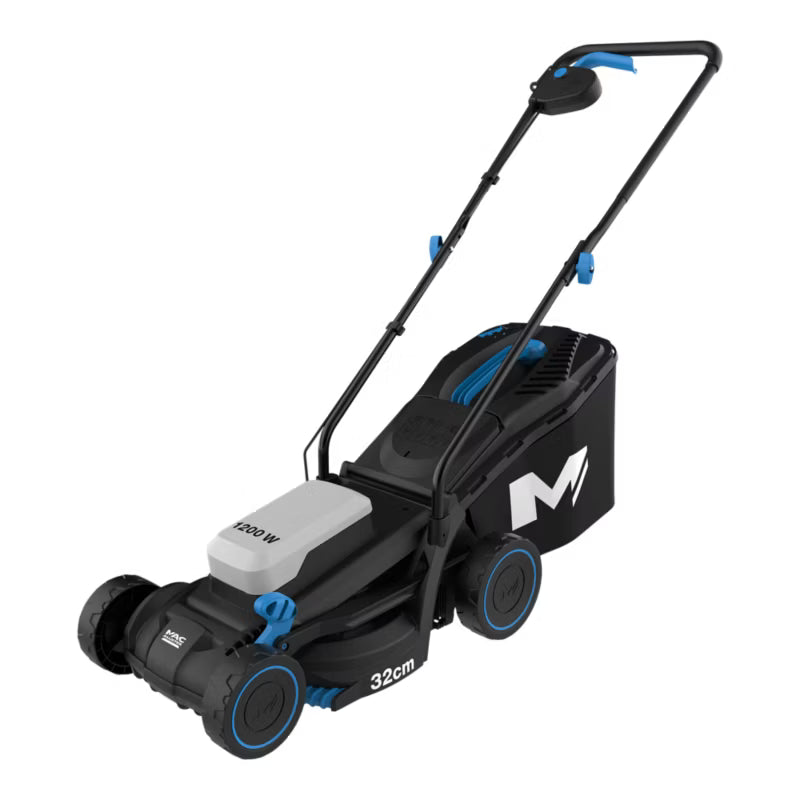 Elektrisk Plæneklipper 1200 W 32 cm Sort og Blå MCB1136LWM/MCB1137LWM