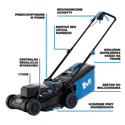 Elektrisk Plæneklipper 1700W 38 cm MCB1165LWM