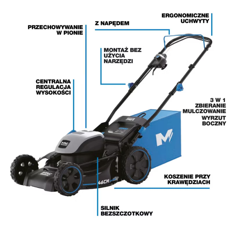 Elektrisk Plæneklipper 1800W 46 cm MCB1169LWM