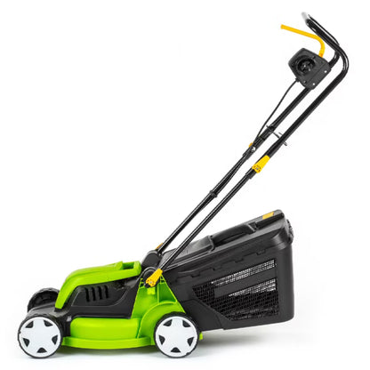 Elektrisk Plæneklipper 32 cm 1300W Sort Grøn | FZR 2025-E