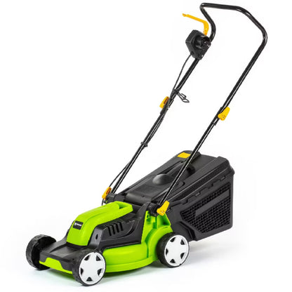 Elektrisk Plæneklipper 32 cm 1300W Sort Grøn | FZR 2025-E