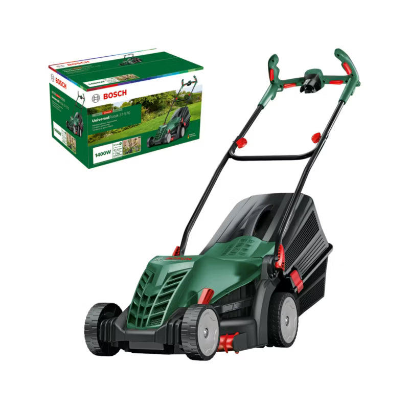 Elektrisk Plæneklipper 37 cm 1400W Grøn