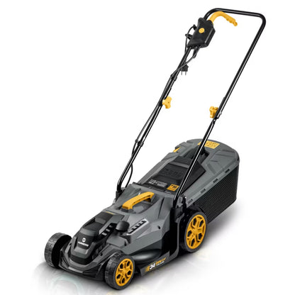 Elektrisk Plæneklipper HM-612 1400W 34 cm Grå