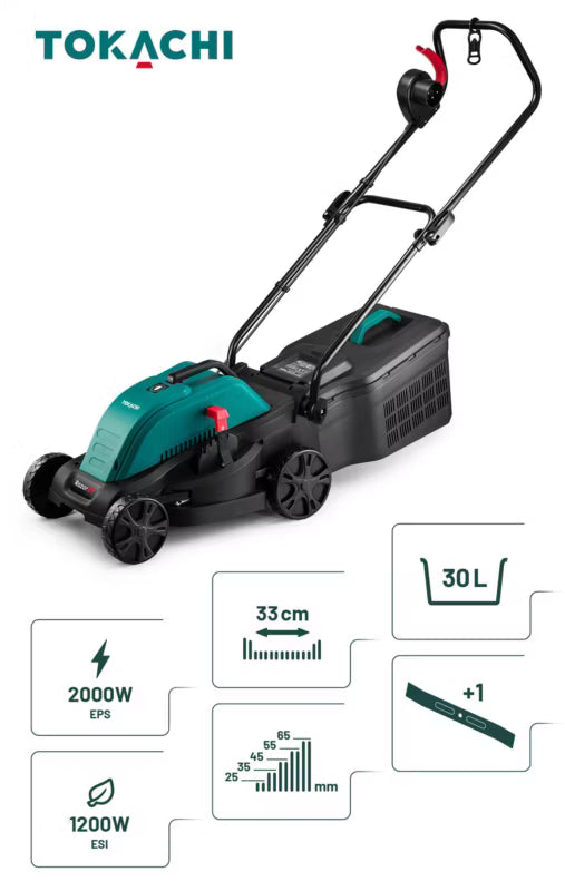 Elektrisk Plæneklipper Razor 3 33 cm Grøn