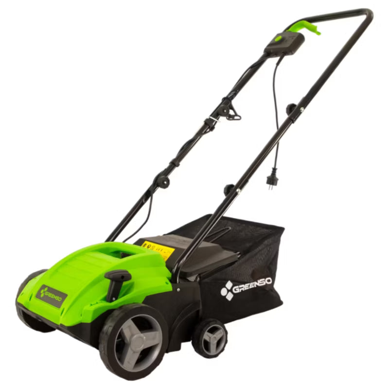 Elektrisk Plænelufter og Vertikalskærer WE32-1500 1500W 32 cm Grøn