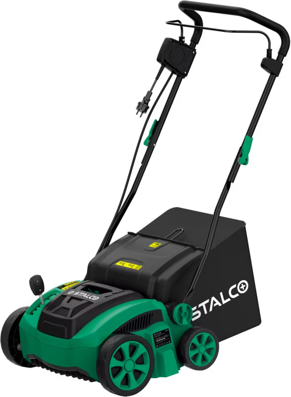 Elektrisk Plænelufter og Vertikalskærer 36 cm 1500W Grøn