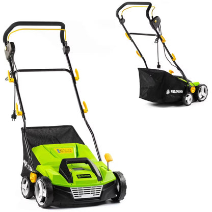 Elektrisk Plænelufter og Vertikalskærer 38 cm 1800W Grøn