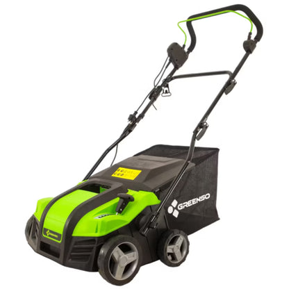 Elektrisk Plænelufter og Vertikalskærer WE40-2000 40 cm 2000 W Grøn