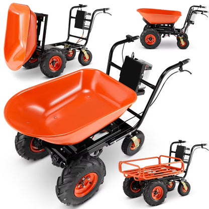 Elektrisk Trillebør 120 L 300 kg 40V