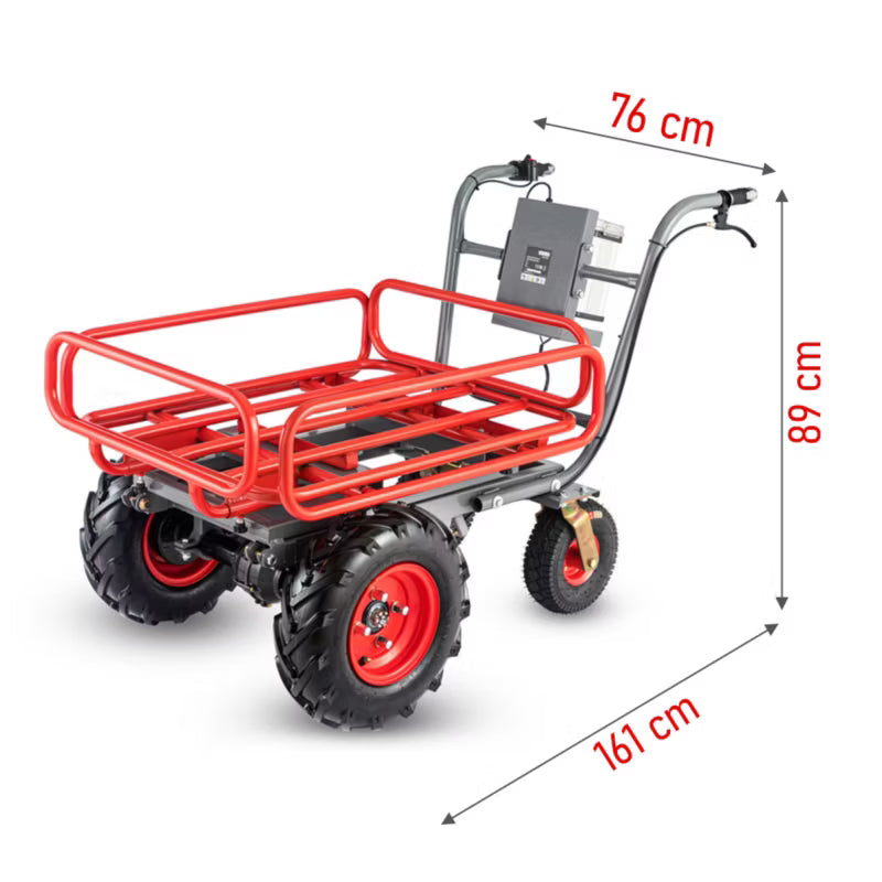 Elektrisk Trillebør 120 L 300 kg 40V