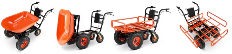 Elektrisk Trillebør 120 L 300 kg 40V