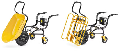 Elektrisk Trillebør 150 kg 120 L Gul WB150