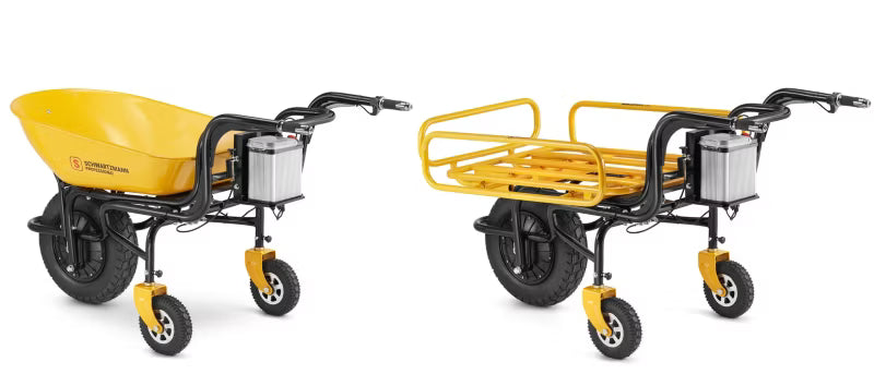 Elektrisk Trillebør 150 kg 120 L Gul WB150