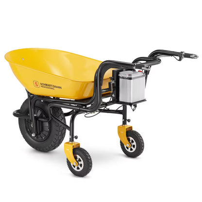 Elektrisk Trillebør 150 kg 120 L Gul WB150
