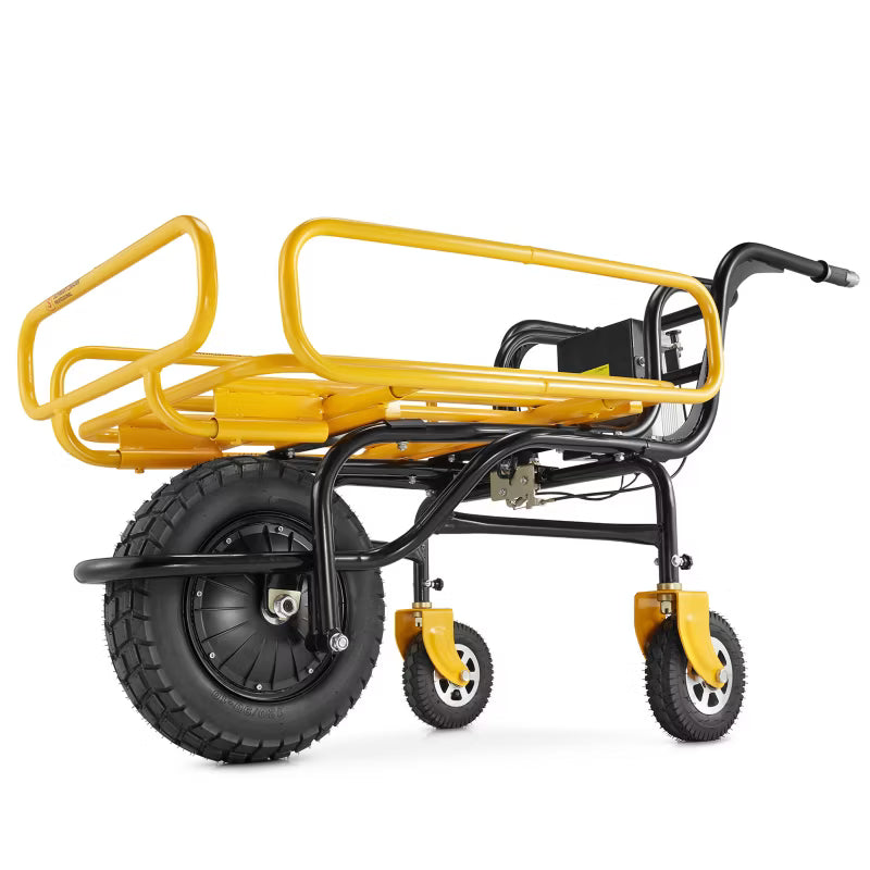 Elektrisk Trillebør 150 kg 120 L Gul WB150