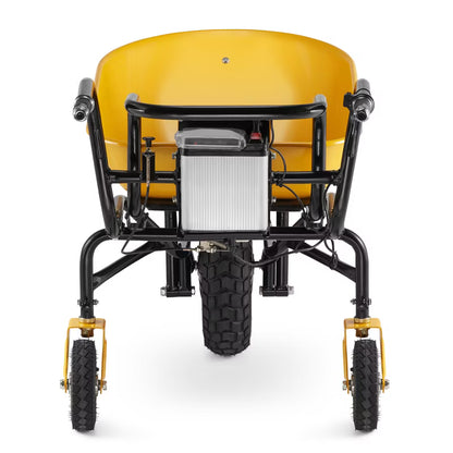 Elektrisk Trillebør 150 kg 120 L Gul WB150