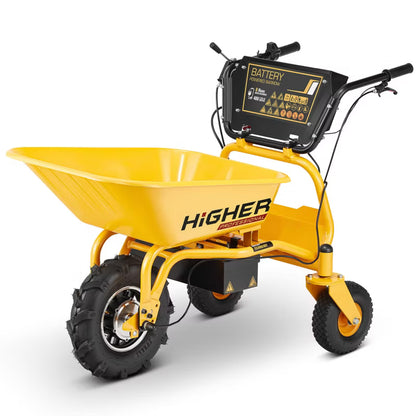 Elektrisk Trillebør 500W 150 kg 120 Liter