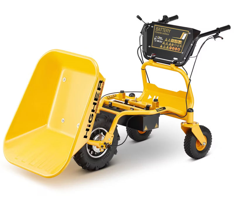 Elektrisk Trillebør 500W 150 kg 120 Liter