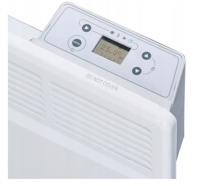 Elektrisk Konvektorradiator T18ED 1500W 66x45 cm Hvid