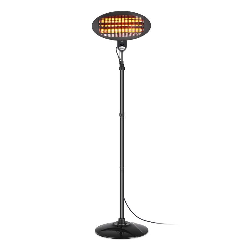 Elektrisk Terrassevarmer 2000W Sort 160-210 cm