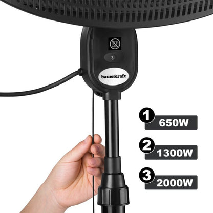 Elektrisk Terrassevarmer 2000W Sort 160-210 cm
