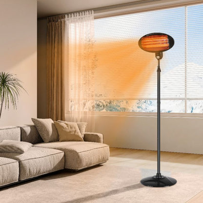 Elektrisk Terrassevarmer 2000W Sort 160-210 cm