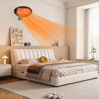 Elektrisk Terrassevarmer 2000W Sort 160-210 cm