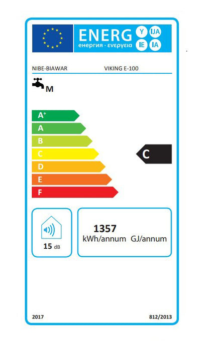 Elektrisk Vandvarmer VIKING-E 100 Liter Hvid