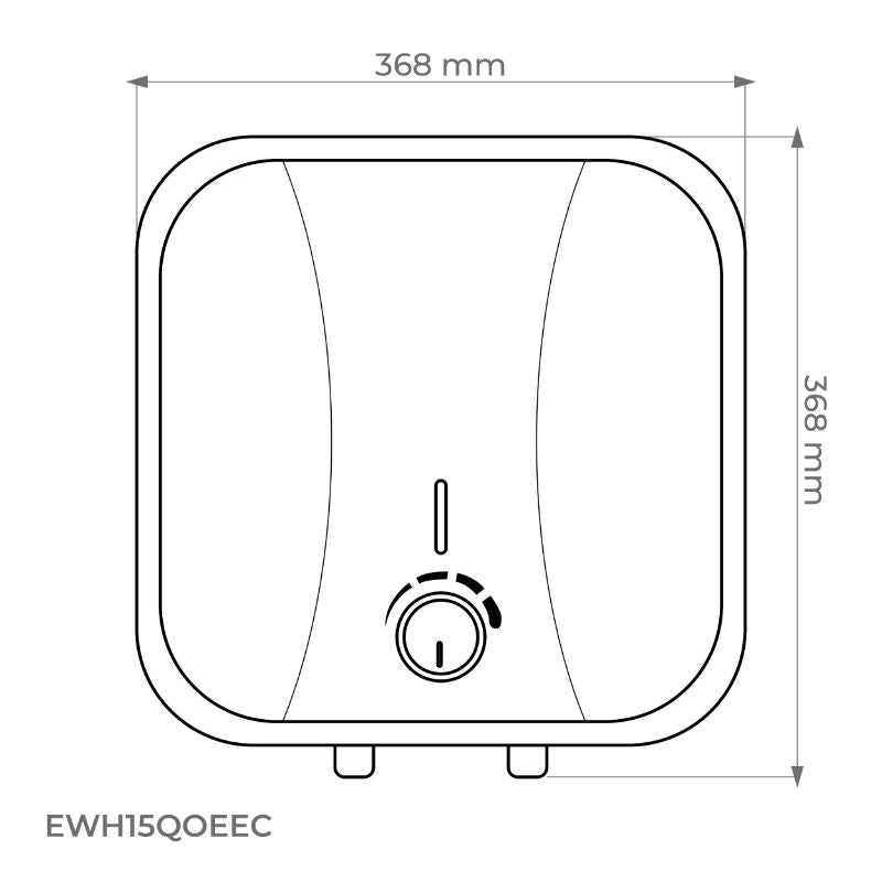 Elektrisk Vandvarmer EWH 15 Q O EEC 15 Liter Hvid