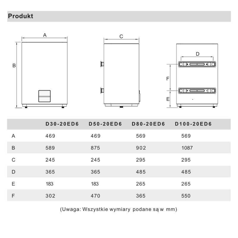 Vandvarmer 80 Liter Hvid WiFi M-D80-20ED6
