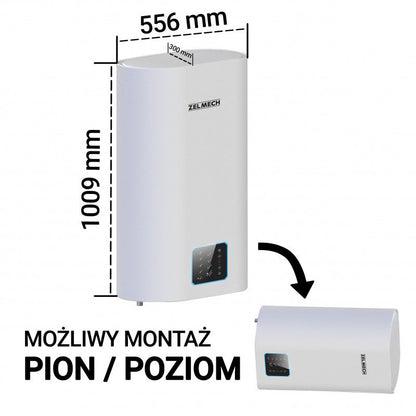 Elektrisk vandvarmer TENAX SLIM PRO 80WH Zelmech 80L hvid 1 stk.