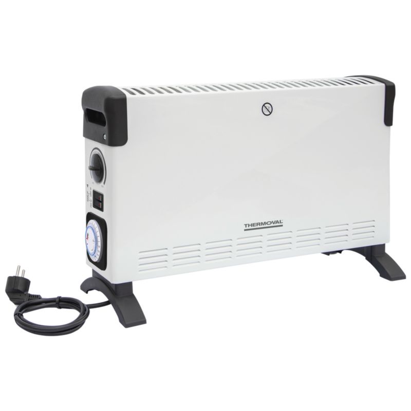 El-Konvektorradiator PANDA 2000W med Blæser Hvid