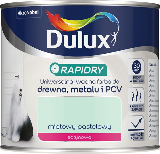 Dulux Rapidry akryl-emalje i pastel mintgrøn 0,4 l