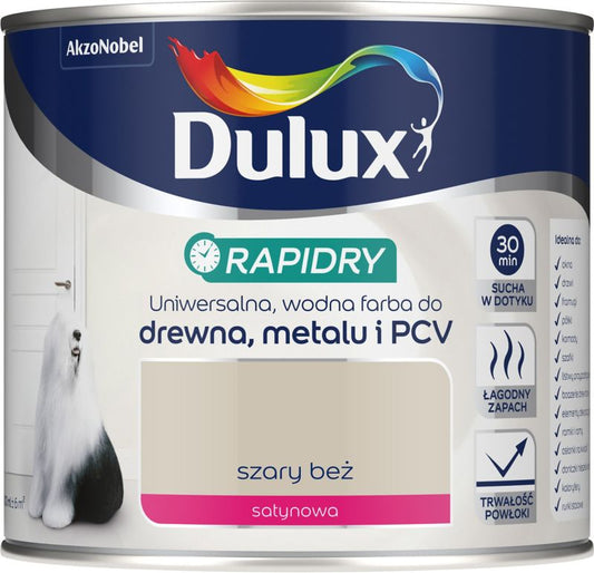 Dulux Rapidry akryl-emalje grå beige 0,4 l