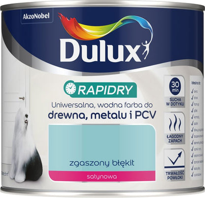 Dulux Rapidry akryl-emalje i afdæmpet blå 0,4 l