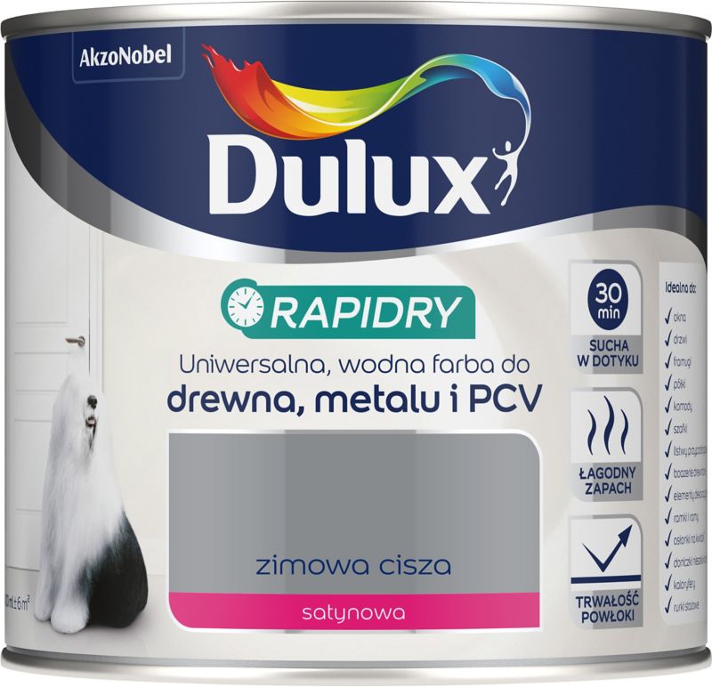 Dulux Rapidry akryl-emalje vinterstilhed 0,4 l