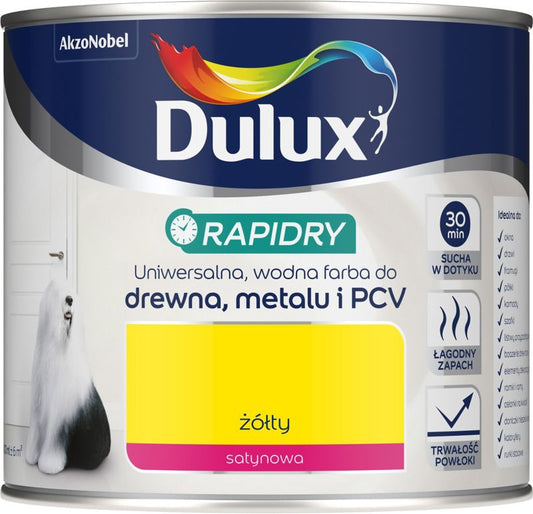 Dulux Rapidry akryl-emalje gul 0,4 l