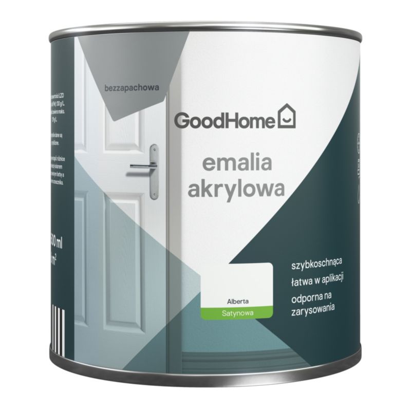 GoodHome Alberta akryl-emalje, pletresistent, 0,5 l