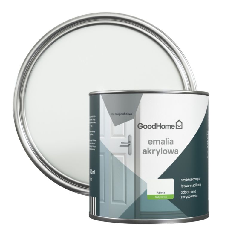 GoodHome Alberta akryl-emalje, pletresistent, 0,5 l