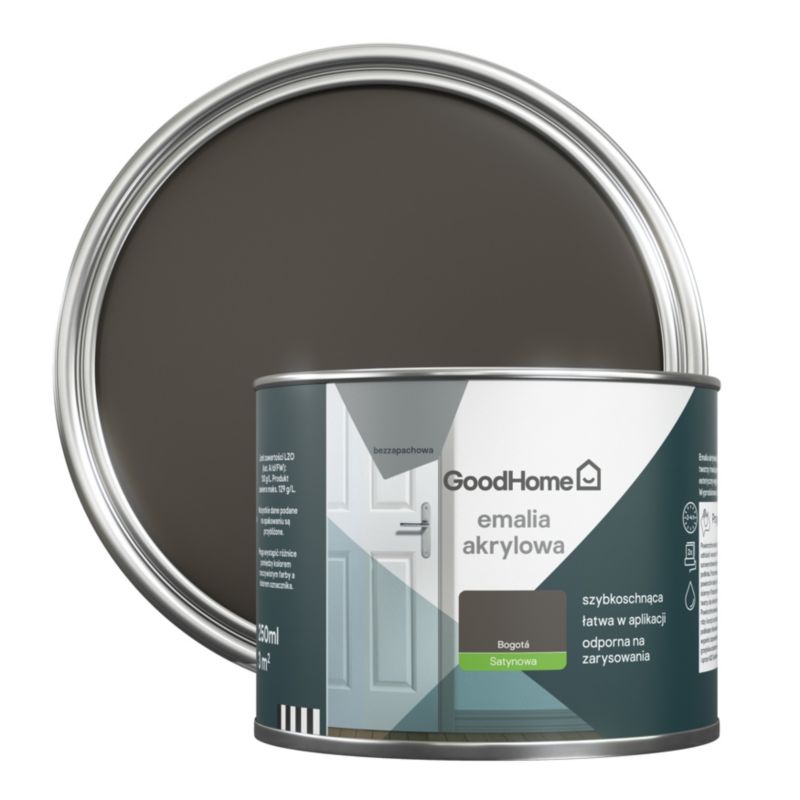 GoodHome Bogota akryl-emalje, pletresistent, 0,25 l
