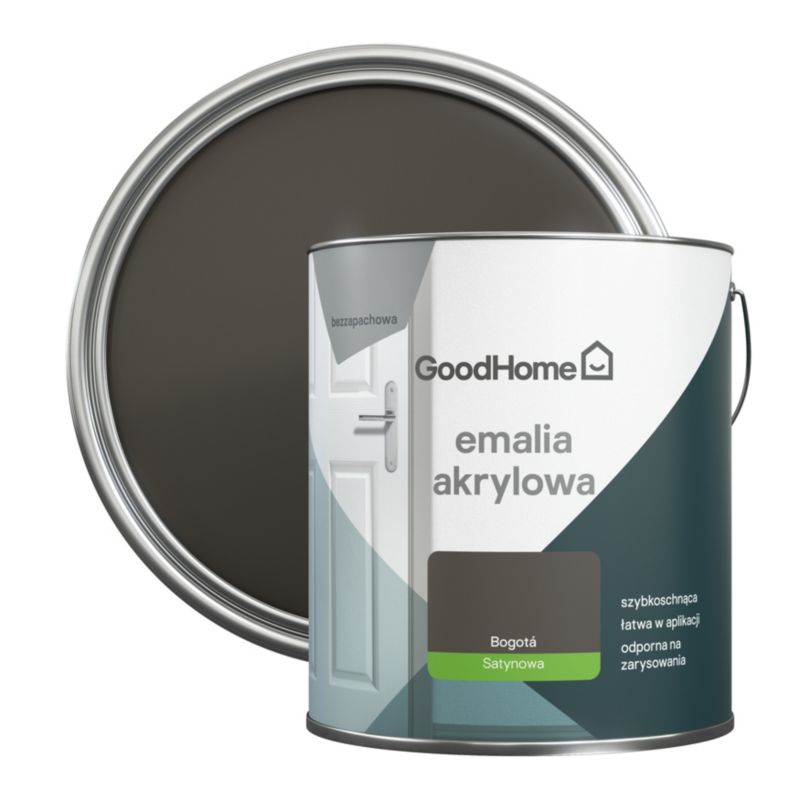 GoodHome Bogota akryl-emalje, pletresistent, 2,5 l