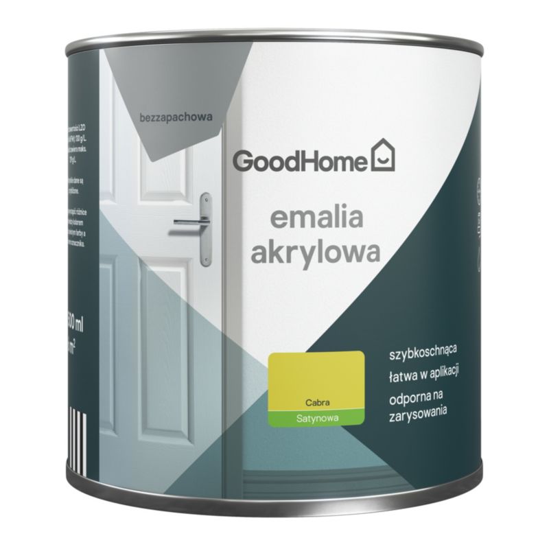 Plamemodstandsdygtig akryl-emalje GoodHome cabra 0,5 l