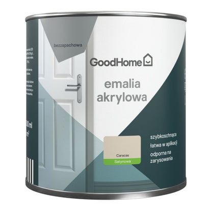 GoodHome Caracas akryl-emalje, pletresistent, 0,5 l