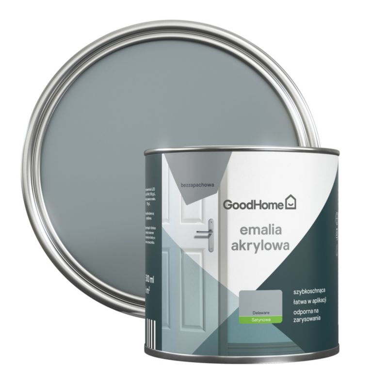 GoodHome Delaware akryl-emalje, pletresistent, 0,5 l